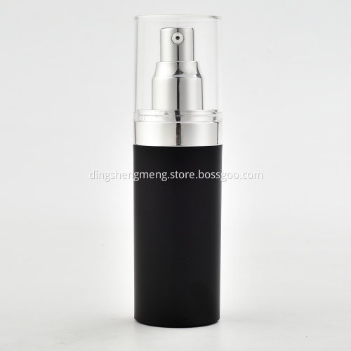 Refillable Cream Bottle Black Cream Bottle Frosted Bottle